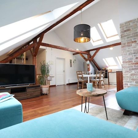 Beautiful And Romantic Penthouse With Two Terraces Bratislava Exterior foto